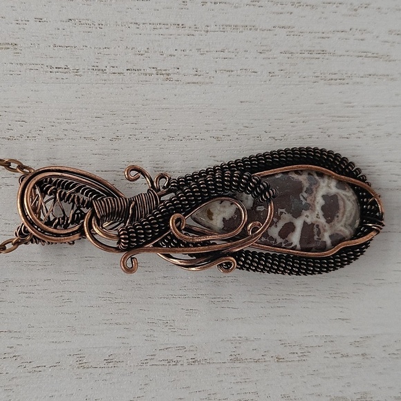 1184- Pendant Natural Stone Handmade Necklace NWT - Picture 2 of 5